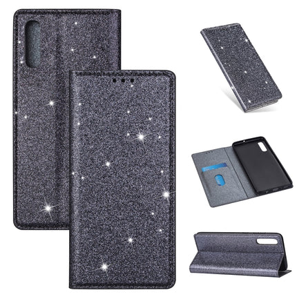 Ultrathin Glitter Magnetic Horizontal Flip Leather Case with Holder & Card Slots, For Samsung Galaxy A40, For Samsung Galaxy A60, For Samsung Galaxy A20LF, For Samsung Galaxy A30s / A50 / A50s