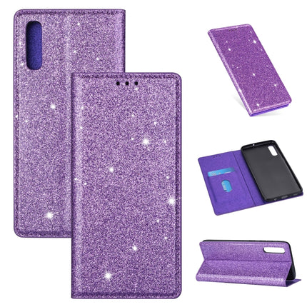 Ultrathin Glitter Magnetic Horizontal Flip Leather Case with Holder & Card Slots, For Samsung Galaxy A40, For Samsung Galaxy A60, For Samsung Galaxy A20LF, For Samsung Galaxy A30s / A50 / A50s