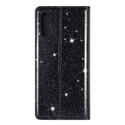 Ultrathin Glitter Magnetic Horizontal Flip Leather Case with Holder & Card Slots, For Samsung Galaxy A70, For Samsung Galaxy A7 (2018) / A750, For Samsung Galaxy J4 (2018), For Samsung Galaxy J4+