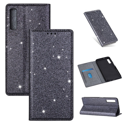 Ultrathin Glitter Magnetic Horizontal Flip Leather Case with Holder & Card Slots, For Samsung Galaxy A70, For Samsung Galaxy A7 (2018) / A750, For Samsung Galaxy J4 (2018), For Samsung Galaxy J4+
