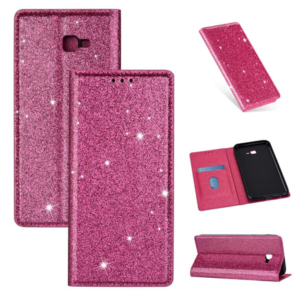 Ultrathin Glitter Magnetic Horizontal Flip Leather Case with Holder & Card Slots, For Samsung Galaxy A70, For Samsung Galaxy A7 (2018) / A750, For Samsung Galaxy J4 (2018), For Samsung Galaxy J4+