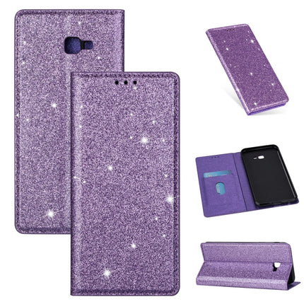 Ultrathin Glitter Magnetic Horizontal Flip Leather Case with Holder & Card Slots, For Samsung Galaxy A70, For Samsung Galaxy A7 (2018) / A750, For Samsung Galaxy J4 (2018), For Samsung Galaxy J4+