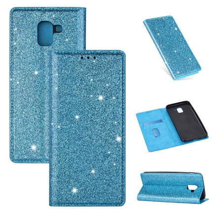 Ultrathin Glitter Magnetic Horizontal Flip Leather Case with Holder & Card Slots, For Samsung Galaxy J6 (2018), For Samsung Galaxy J6+, For Samsung Galaxy Note 8, For Samsung Galaxy Note 9