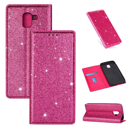 Ultrathin Glitter Magnetic Horizontal Flip Leather Case with Holder & Card Slots, For Samsung Galaxy J6 (2018), For Samsung Galaxy J6+, For Samsung Galaxy Note 8, For Samsung Galaxy Note 9