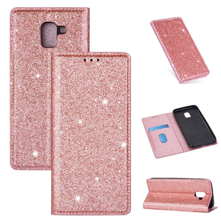 Ultrathin Glitter Magnetic Horizontal Flip Leather Case with Holder & Card Slots, For Samsung Galaxy J6 (2018), For Samsung Galaxy J6+, For Samsung Galaxy Note 8, For Samsung Galaxy Note 9