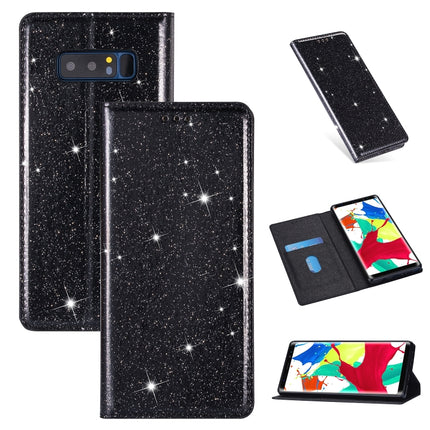 Ultrathin Glitter Magnetic Horizontal Flip Leather Case with Holder & Card Slots, For Samsung Galaxy J6 (2018), For Samsung Galaxy J6+, For Samsung Galaxy Note 8, For Samsung Galaxy Note 9