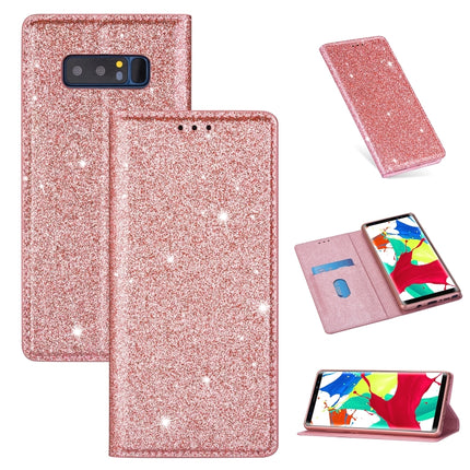 Ultrathin Glitter Magnetic Horizontal Flip Leather Case with Holder & Card Slots, For Samsung Galaxy J6 (2018), For Samsung Galaxy J6+, For Samsung Galaxy Note 8, For Samsung Galaxy Note 9