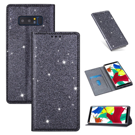 Ultrathin Glitter Magnetic Horizontal Flip Leather Case with Holder & Card Slots, For Samsung Galaxy J6 (2018), For Samsung Galaxy J6+, For Samsung Galaxy Note 8, For Samsung Galaxy Note 9