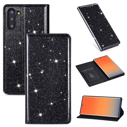 Ultrathin Glitter Magnetic Horizontal Flip Leather Case with Holder & Card Slots, For Samsung Galaxy Note 10, For Samsung Galaxy Note 10 Plus, For Samsung Galaxy S9, For Samsung Galaxy S10