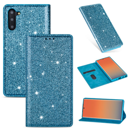Ultrathin Glitter Magnetic Horizontal Flip Leather Case with Holder & Card Slots, For Samsung Galaxy Note 10, For Samsung Galaxy Note 10 Plus, For Samsung Galaxy S9, For Samsung Galaxy S10