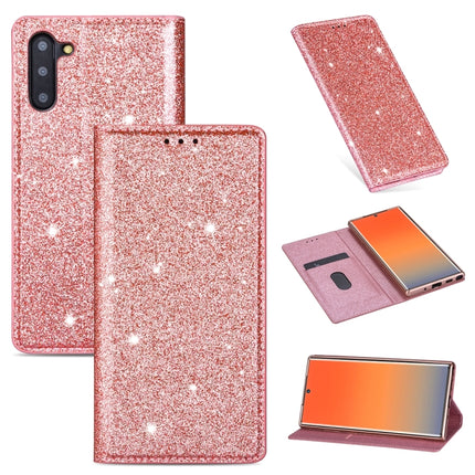 Ultrathin Glitter Magnetic Horizontal Flip Leather Case with Holder & Card Slots, For Samsung Galaxy Note 10, For Samsung Galaxy Note 10 Plus, For Samsung Galaxy S9, For Samsung Galaxy S10
