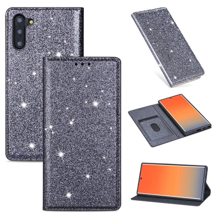 Ultrathin Glitter Magnetic Horizontal Flip Leather Case with Holder & Card Slots, For Samsung Galaxy Note 10, For Samsung Galaxy Note 10 Plus, For Samsung Galaxy S9, For Samsung Galaxy S10