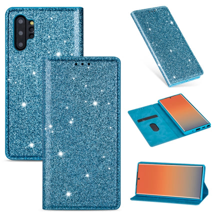 Ultrathin Glitter Magnetic Horizontal Flip Leather Case with Holder & Card Slots, For Samsung Galaxy Note 10, For Samsung Galaxy Note 10 Plus, For Samsung Galaxy S9, For Samsung Galaxy S10