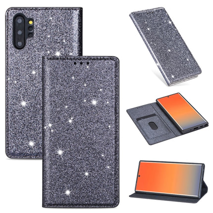 Ultrathin Glitter Magnetic Horizontal Flip Leather Case with Holder & Card Slots, For Samsung Galaxy Note 10, For Samsung Galaxy Note 10 Plus, For Samsung Galaxy S9, For Samsung Galaxy S10