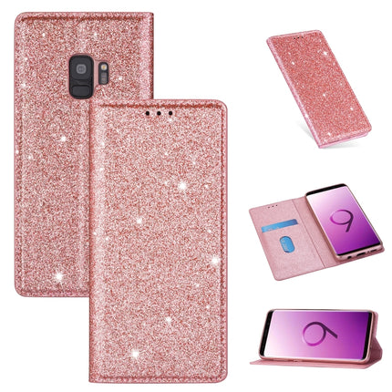 Ultrathin Glitter Magnetic Horizontal Flip Leather Case with Holder & Card Slots, For Samsung Galaxy Note 10, For Samsung Galaxy Note 10 Plus, For Samsung Galaxy S9, For Samsung Galaxy S10