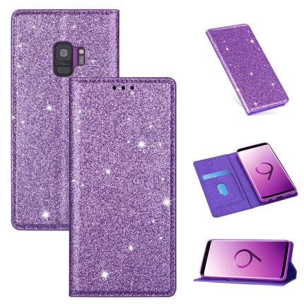 Ultrathin Glitter Magnetic Horizontal Flip Leather Case with Holder & Card Slots, For Samsung Galaxy Note 10, For Samsung Galaxy Note 10 Plus, For Samsung Galaxy S9, For Samsung Galaxy S10