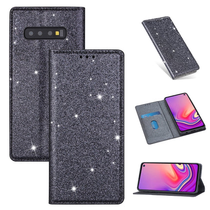 Ultrathin Glitter Magnetic Horizontal Flip Leather Case with Holder & Card Slots, For Samsung Galaxy Note 10, For Samsung Galaxy Note 10 Plus, For Samsung Galaxy S9, For Samsung Galaxy S10