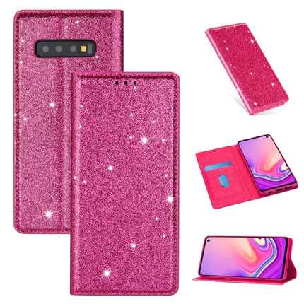 Ultrathin Glitter Magnetic Horizontal Flip Leather Case with Holder & Card Slots, For Samsung Galaxy S10e, For Samsung Galaxy S10+, For Samsung Galaxy A41, For Samsung Galaxy A81