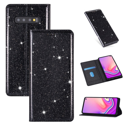 Ultrathin Glitter Magnetic Horizontal Flip Leather Case with Holder & Card Slots, For Samsung Galaxy S10e, For Samsung Galaxy S10+, For Samsung Galaxy A41, For Samsung Galaxy A81
