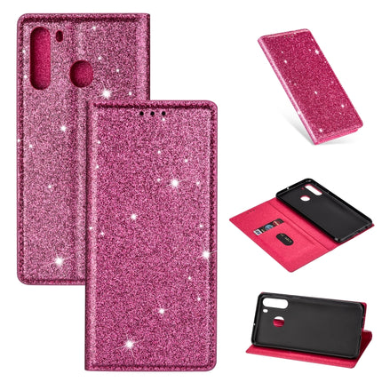 Ultrathin Glitter Magnetic Horizontal Flip Leather Case with Holder & Card Slots, For Samsung Galaxy A91, For Samsung Galaxy A21, For Samsung Galaxy A51, For Samsung Galaxy A71
