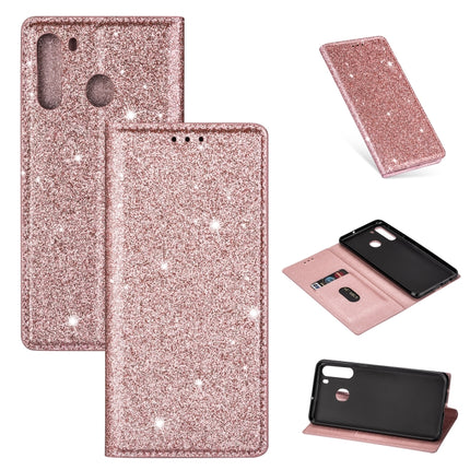 Ultrathin Glitter Magnetic Horizontal Flip Leather Case with Holder & Card Slots, For Samsung Galaxy A91, For Samsung Galaxy A21, For Samsung Galaxy A51, For Samsung Galaxy A71