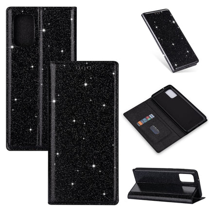 Ultrathin Glitter Magnetic Horizontal Flip Leather Case with Holder & Card Slots, For Samsung Galaxy S20, For Samsung Galaxy S20+, For Samsung Galaxy S20 Ultra, For Samsung Galaxy M30