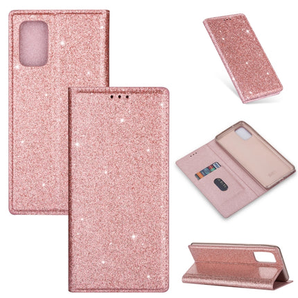 Ultrathin Glitter Magnetic Horizontal Flip Leather Case with Holder & Card Slots, For Samsung Galaxy S20, For Samsung Galaxy S20+, For Samsung Galaxy S20 Ultra, For Samsung Galaxy M30