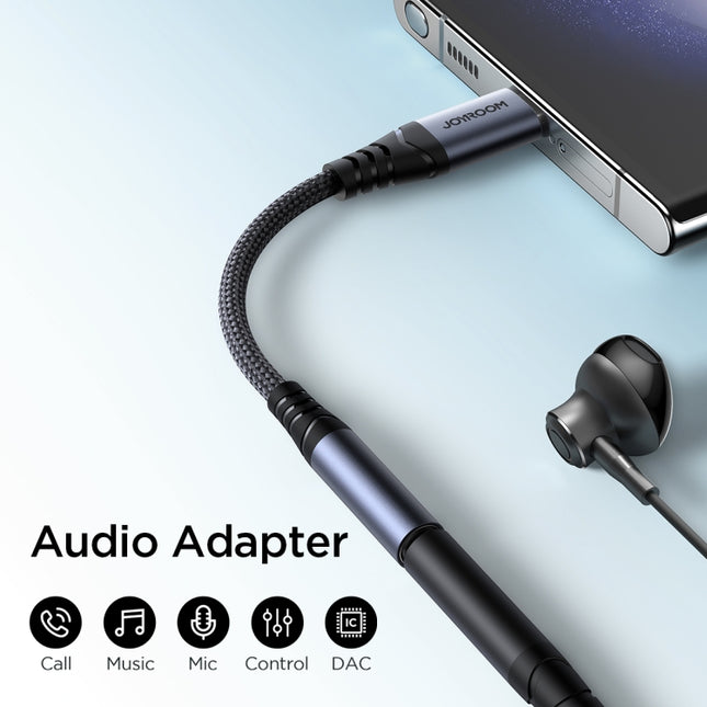 Cable adaptador de audio USB-C/Tipo-C a 3,5 mm JOYROOM SY-C01, SY-C01
