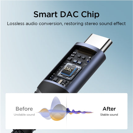JOYROOM SY-C01 USB-C/Typ-C auf 3,5 mm Audio-Adapterkabel, SY-C01