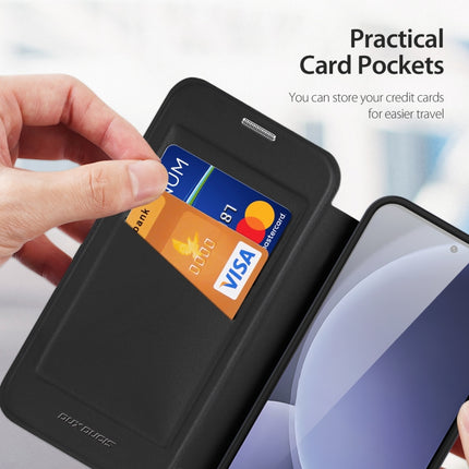 DUX DUCIS Skin X Pro Series Magsafe Ring Holder Leather Phone Case, For Samsung Galaxy S25 5G, For Samsung Galaxy S25 Ultra 5G, For Samsung Galaxy S24+ 5G