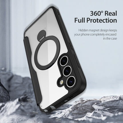 DUX DUCIS Skin X Pro Series Magsafe Ring Holder Leather Phone Case, For Samsung Galaxy S25 5G, For Samsung Galaxy S25 Ultra 5G, For Samsung Galaxy S24+ 5G