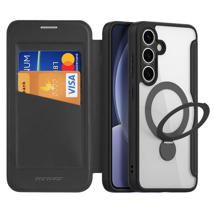 DUX DUCIS Skin X Pro Series Magsafe Ring Holder Leather Phone Case, For Samsung Galaxy S25 5G, For Samsung Galaxy S25 Ultra 5G, For Samsung Galaxy S24+ 5G