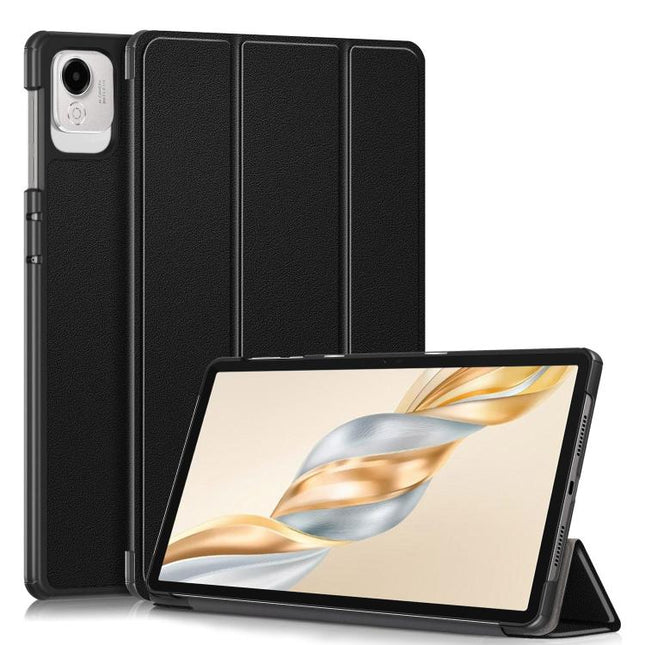 Custer Pure Color 3-Fold Leather Tablet Case, For Honor Pad X8b / X8a, For Honor Pad X9a / X9 Pro, For Honor Pad V9 11.5, For Honor Pad 9