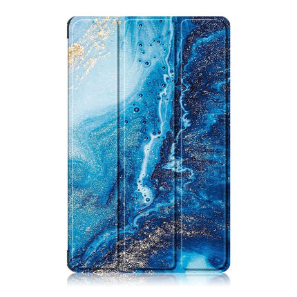 Custer Painted 3-Fold Leather Tablet Case, For Honor Pad X9a / X9 Pro, For Honor Pad V9 11.5, For Honor Pad X8a, For Honor Pad 9