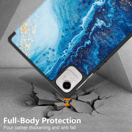 Custer Painted 3-Fold Leather Tablet Case, For Honor Pad X9a / X9 Pro, For Honor Pad V9 11.5, For Honor Pad X8a, For Honor Pad 9