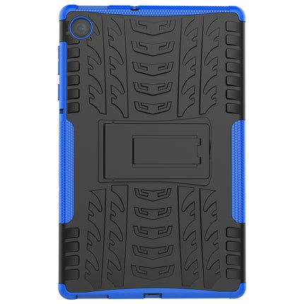 Tire Texture Shockproof TPU+PC Protective Case with Holder, For Lenovo Tab M10 Plus TB-X606F