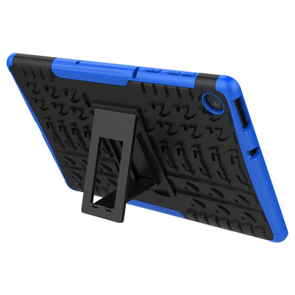 Tire Texture Shockproof TPU+PC Protective Case with Holder, For Lenovo Tab M10 Plus TB-X606F
