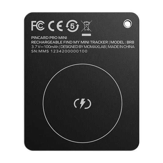 MOMAX PINCARD BR8 Card Wireless Charging Positioning Anti-lost Device, PINCARD BR8