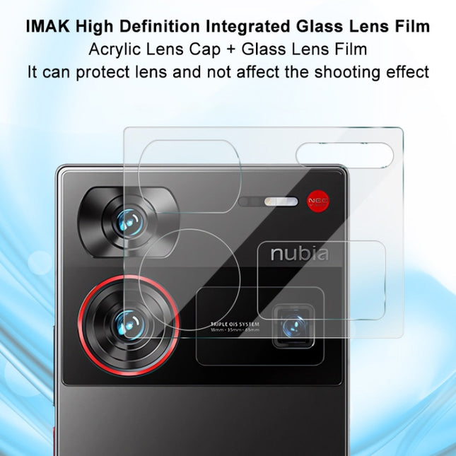 imak Integrated Rear Camera Lens Tempered Glass Film with Lens Cap