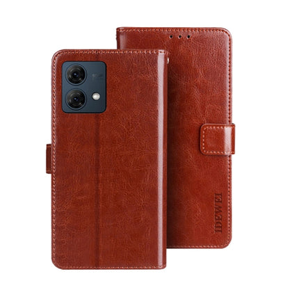 idewei Crazy Horse Texture Leather Phone Case, For Motorola Moto G55 5G, For Motorola Edge 50 Neo, For Motorola Moto G84 5G