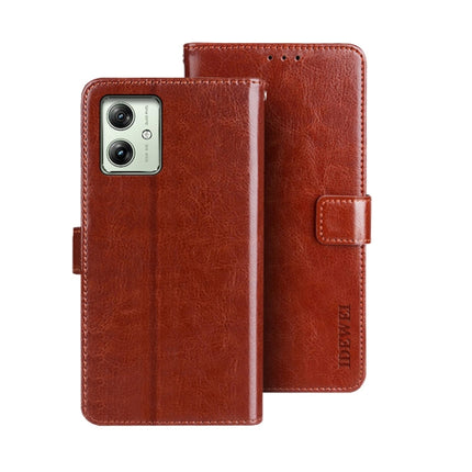 idewei Crazy Horse Texture Leather Phone Case, For Motorola Moto G54 5G EU