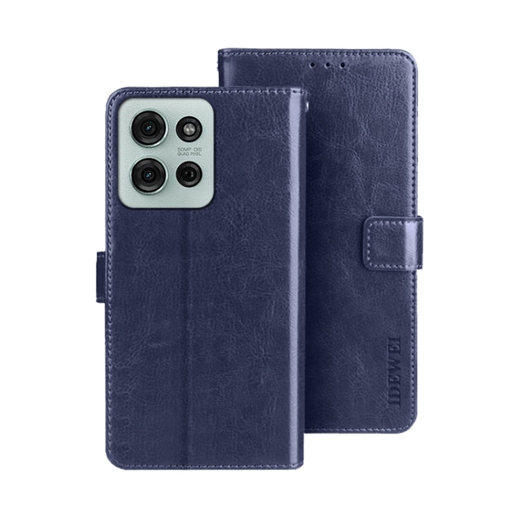 idewei Crazy Horse Texture Leather Phone Case, For Motorola Moto G15, For Motorola Moto G Power 2025, For Motorola Moto G75 5G