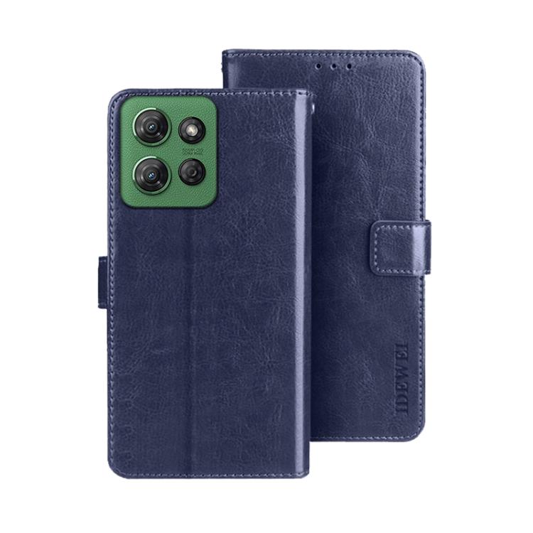 idewei Crazy Horse Texture Leather Phone Case, For Motorola Moto G15, For Motorola Moto G Power 2025, For Motorola Moto G75 5G
