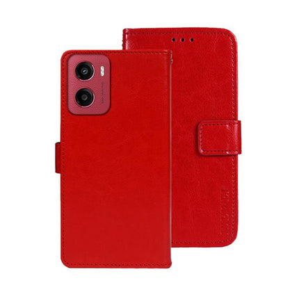 idewei Crazy Horse Texture Leather Phone Case, For Motorola Moto G15 Power, For Motorola Moto E15, For Motorola Moto G05