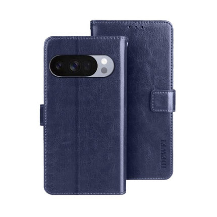 idewei Crazy Horse Texture Leather Phone Case, For Google Pixel 10 Pro XL, For Google Pixel 10 Pro, For Google Pixel 10