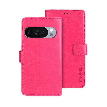 idewei Crazy Horse Texture Leather Phone Case, For Google Pixel 10 Pro XL, For Google Pixel 10 Pro, For Google Pixel 10