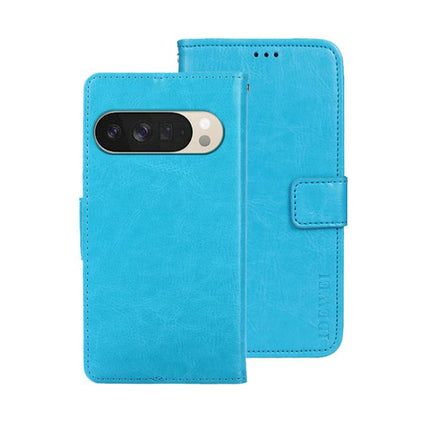 idewei Crazy Horse Texture Leather Phone Case, For Google Pixel 10 Pro XL, For Google Pixel 10 Pro, For Google Pixel 10