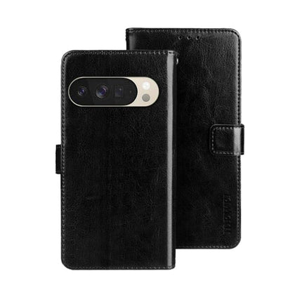 idewei Crazy Horse Texture Leather Phone Case, For Google Pixel 10 Pro XL, For Google Pixel 10 Pro, For Google Pixel 10