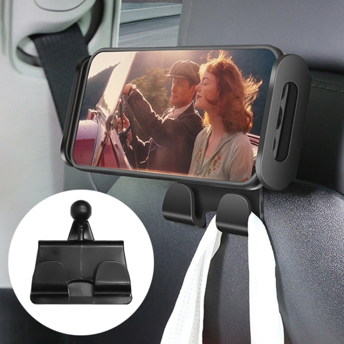 For Tesla Model 3 / Y Car Rear Seat Phone Tablet Holder, Bracket Base, Base + Phone Bracket