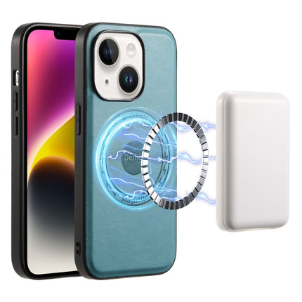 Denior Cowhide Texture Leather MagSafe Phone Case